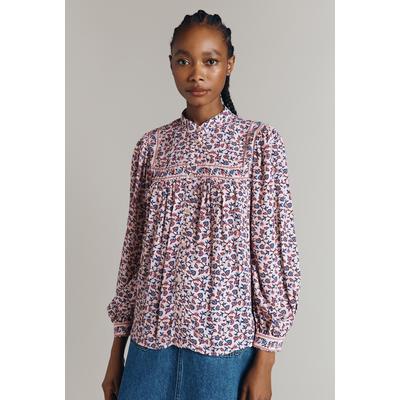 Ghost Cindy Crepe Button Through Blouse