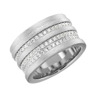Giorgio Martello Milano - Ring mit weißen Zirkonia, Silber 925 Ringe 1 ct Weiss Image