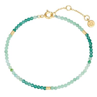 Glanzstücke München Armband aus Sterling Silber in Gelbgold mit Amazonit 17,0 cm Basislänge + 3,0 Verlängerung Damen Image