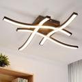 Gbly - Plafonnier led Noir 24W Lampe de Salon 3000K Blanc Chaud Design Moderne Lampe de Chambre