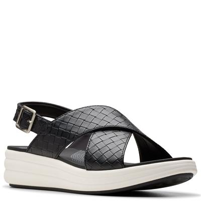 Clarks Drift Sun - Womens 6.5 Black Sandal Medium