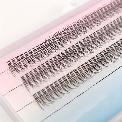 TEMU Fish Tail Feather False Eyelashes Image