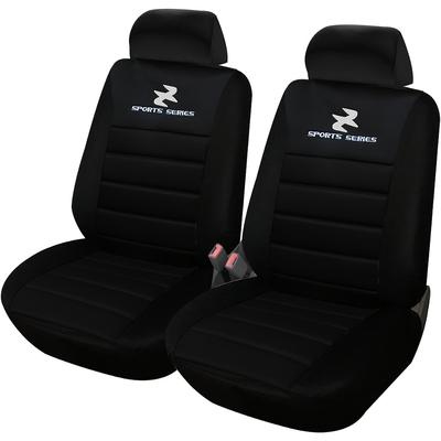 TEMU 2pcs Polyester Car Seat Covers - , With Extra Thick Backing & Classic For Vehicles Without Side , Protective Cover, Light Resistant, Van, , Esituro Image