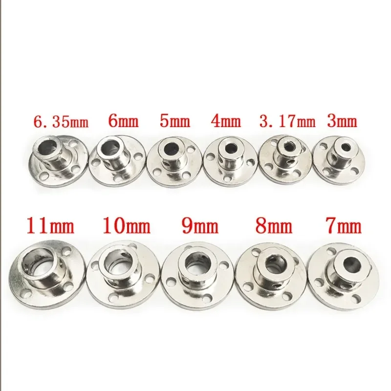 3mm 3,17mm 4mm 5mm 6mm 6,35mm 7mm 8mm 10mm 11mm 12mm Starre Flansch Kupplung Motor Guide Welle Koppler Motor Unterstützung Stecker Image