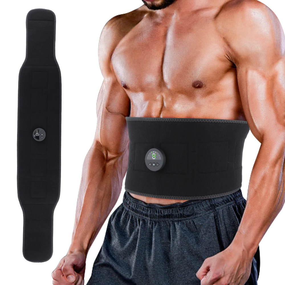 Ems Muskels timulator abs Bauch Trainer Toning Gürtel USB aufladen Körper Bauch Gewichts verlust Home Gym Fitness geräte Unisex Image
