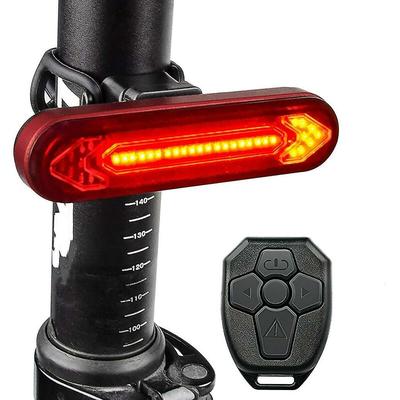 Fahrradrücklicht mit Blinker/Fernbedienung, wiederaufladbares LED-Fahrradrücklicht, sicheres Image