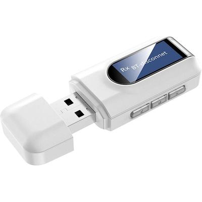 Aougo - usb 5.0 Bluetooth-Adapter, 2-in-1 USB-Bluetooth-Audio-Adapter, tv, Computer, Auto, Image