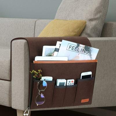 Sofa-Armlehnen-Organizer, Aufbewahrungs-Sesseltasche mit 5 Taschen, Stuhlbezug für Fernbedienung, Image