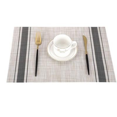 Platzset Abwischbar 4er Set, Tischset pvc Abgrifffeste, Hitzebeständig Rutschfest Platzdeckchen für Image