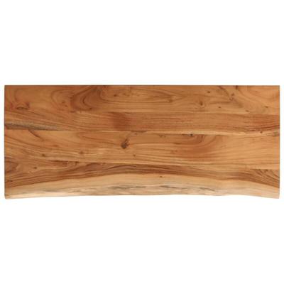 Vidaxl - Tischplatte 110x40x2,5cm Rechteckig Massivholz Akazie Baumkante Image