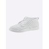 Schnürschuh HEINE, Damen, Gr. 38, weiß, Leder, Glattleder, modisch, Schuhe