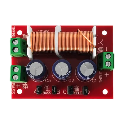 YLY-2088 Speaker Frequency Divider 400W 2 Way Crossover Filters Module Adjustable Full Range Treble