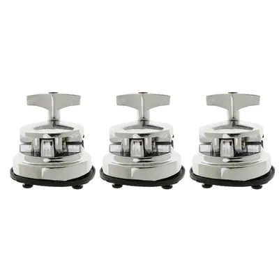 3 Pieces Drum Holder Base Plate Rack Clamp Tom Drum Mount Bracket