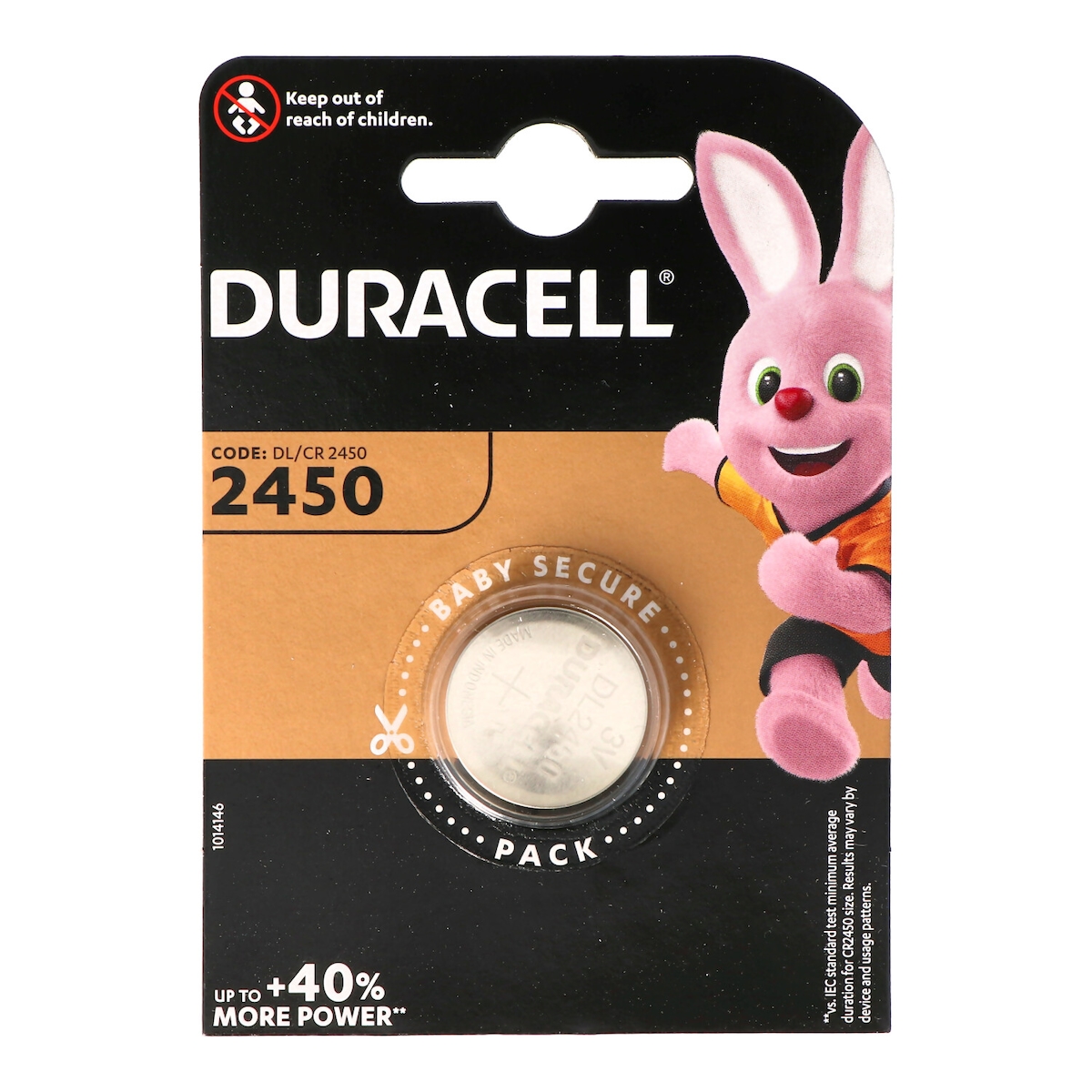 Duracell DL2450 Lithium Batterie IEC CR2450, 3 Volt 486mAh Image