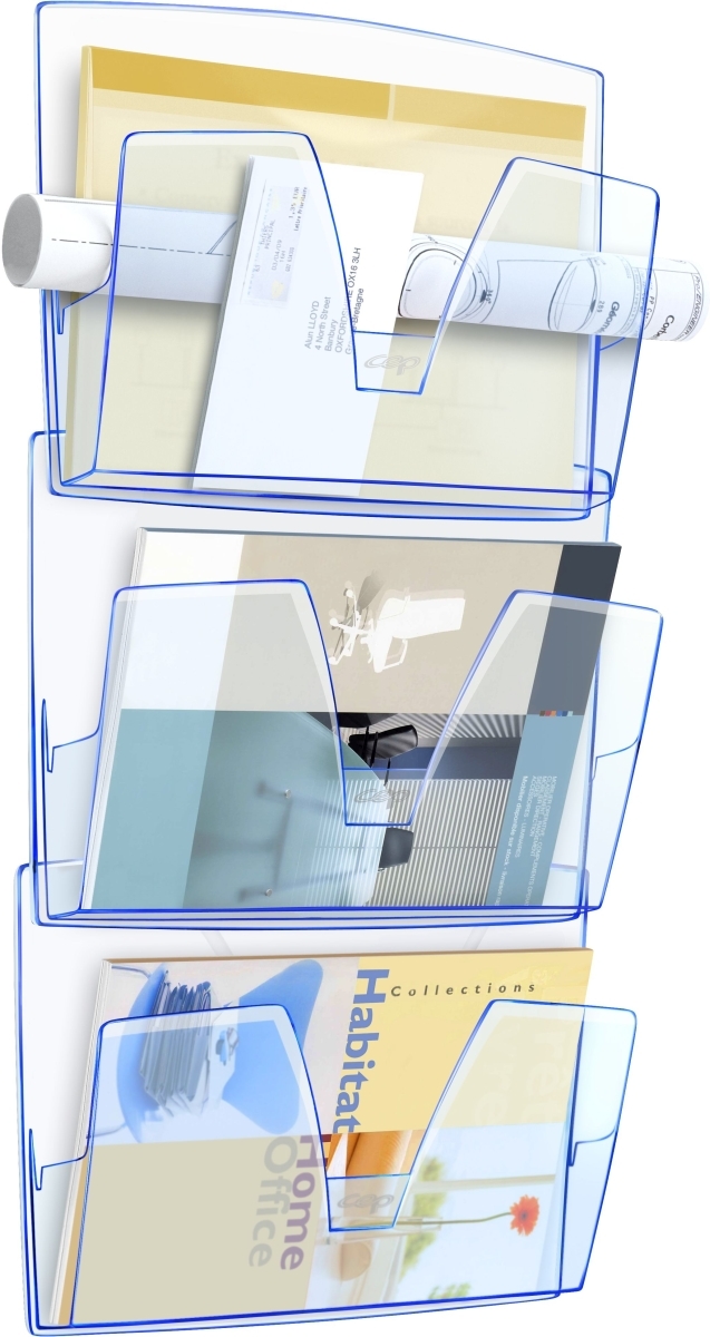 CEP Wandprospekthalter-Set mit 3 Fächern Ice blue Image