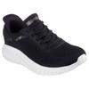 Slip-On Sneaker SKECHERS "BOBS SQUAD CHAOS-CURRENT MUSE", Damen, Gr. 40, schwarz, Textil, casual, Schuhe, Slipper, Freizeitschuh in veganer Verarbeitung