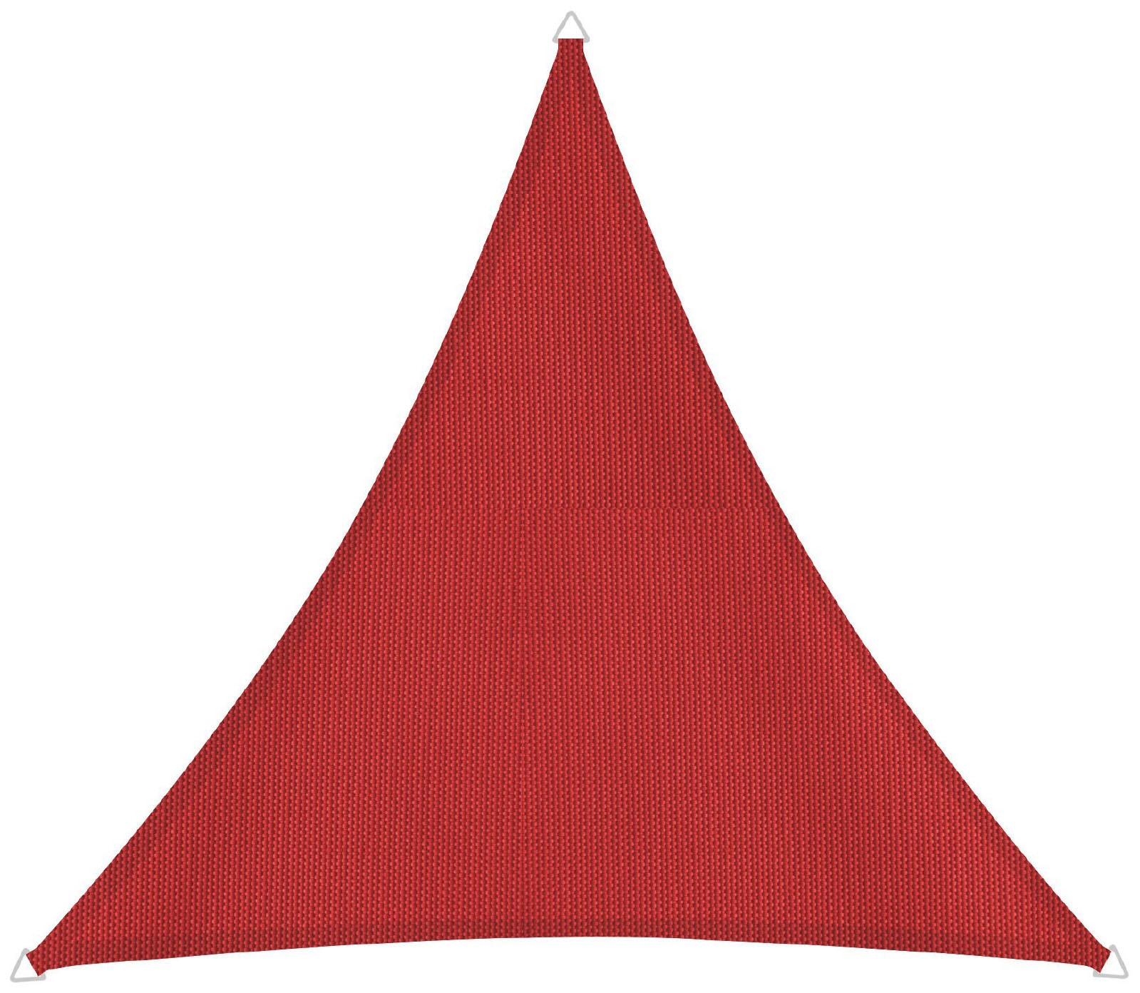 Sonnensegel WINDHAGER "Capri Dreieck", rot, B:400cm T:400cm, Polyester, Sonnensegel, 4x4x4m, rot