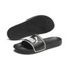 Badesandale PUMA "Leadcat FTR", Gr. 42, schwarz-weiß (puma schwarz, puma team gold, puma weiß), sportlich, Schuhe