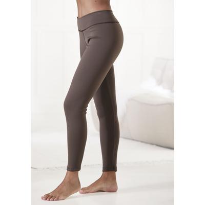 Thermoleggings LAVANA, Damen, Gr. 48/50, N-Gr, braun (1x braun), Obermaterial: 78% Polyester, 22% Elasthan. Innenseite: 94% Polyester, 6% Elasthan, unifarben, Basic, Hosen, mit weichem Teddyplüsch innen Image