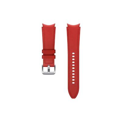 Samsung Hybrid Leather Band (20 mm, M/L), Red