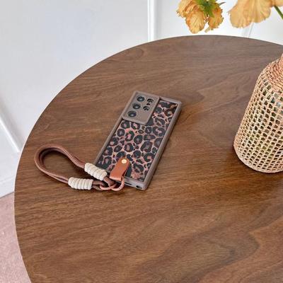 TEMU Simple And Leopard Print Lanyard Mobile Phone Protective Case For Galaxy A05 A05s A06 A13 A14 A15 A73 A24 A25 A34 A35 A52 A53 A54 A55 S21 S22 S23 Plus Fe Full-coverage Anti-fall Soft Shell Image