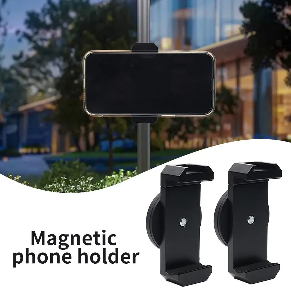 Pince de support de téléphone magnétique en alliage d'aluminium, support réglable pour Smartphone, pour salle de sport, Fixation de photographie en plein air