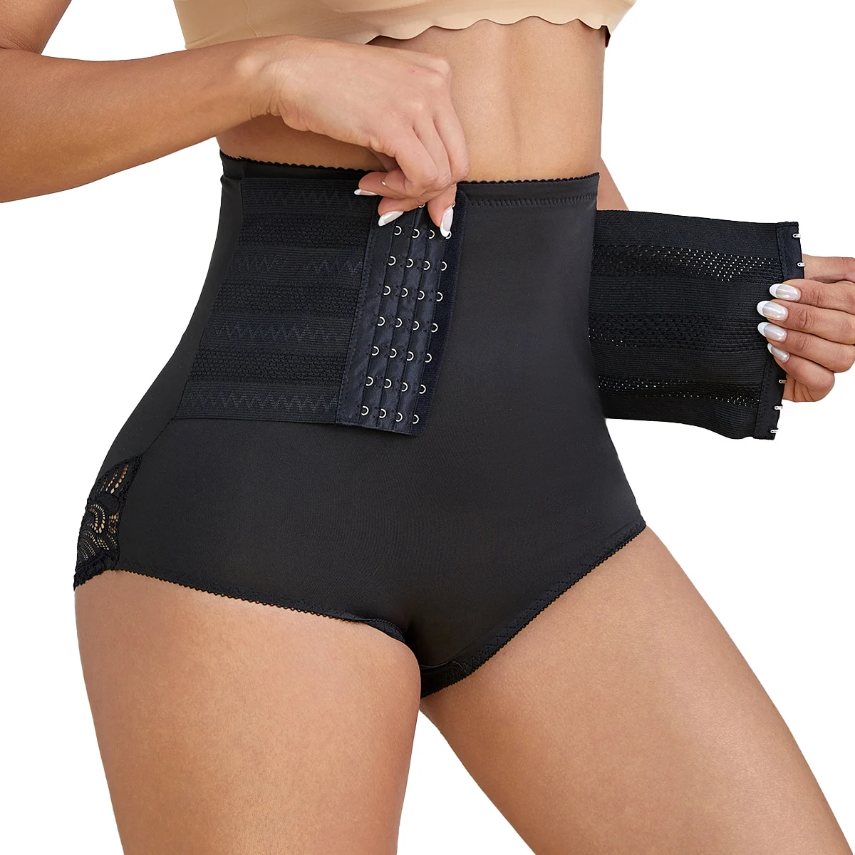 Hohe Taille nahtlose Bauch Bauch Kontrolle Taille abnehmen Hosen Shape wear Unterwäsche Taille Trainer Formung Höschen Image