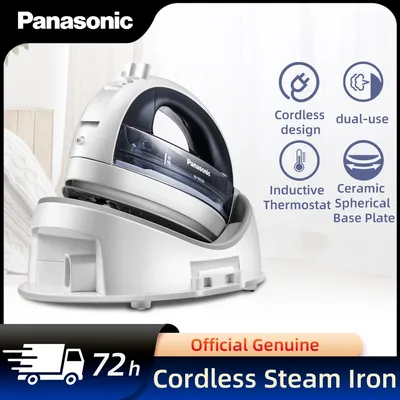 cordless Steam Iron Handheld 3-speed Adjustable Ironing Machine Portable Ceramic Bottom Plate 2400W