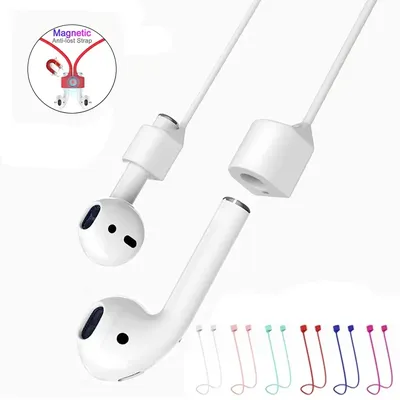 Kopfhörer-Anti-Verlust-Seil, Silikon-Lanyard, magnetisch, Anti-Drop, reißfest, Anti-Fingerabdruck, für Apple Airpods 3, Huawei FreeBuds Image