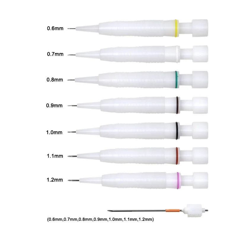 GREATLH 0,6–1,2 mm Haarimplantationsstift, Augenbrauen, Bart, Implantationsstift, Haarergänzung, Implantat-Werkzeug, rutschfest Image