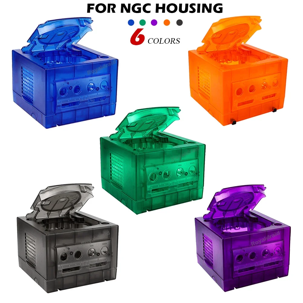 NEUE 6 CLORS Für Gamecube NGC Ersatz Shell Transparent Fall für Gamecube NGC GC Spielkonsole DOL-101/DOL-001 Dropshipping Image