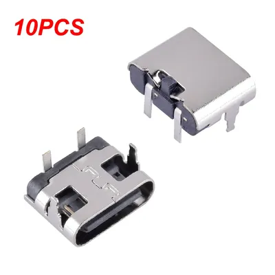10 Stück 2-polige Micro-USB-Typ-C-Anschluss buchse USB 3. 0 Typ-C-Buchse für Ladeans chluss für Image