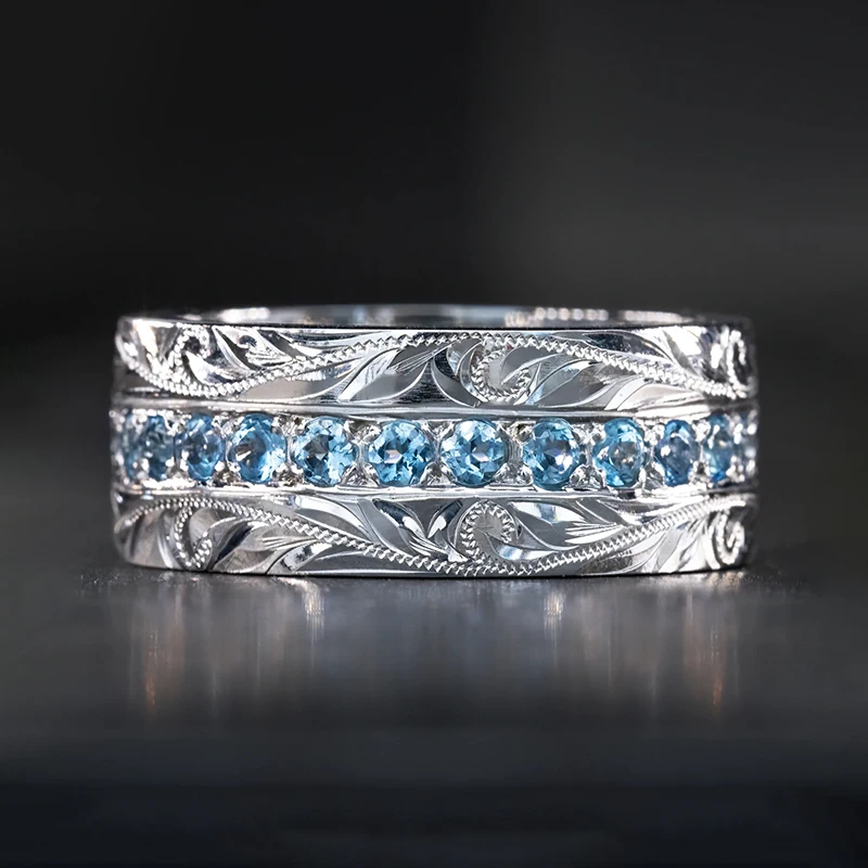 Huitan Mode Hohlräume Frauen Ringe Silber Farbe Gold Farbe Band Luxus Zirkonia weibliche Ringe Hochzeit Verlobung neuen Schmuck Image