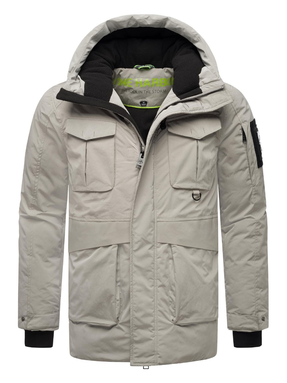 STONE HARBOUR Winterjacke Herren beige, M Image