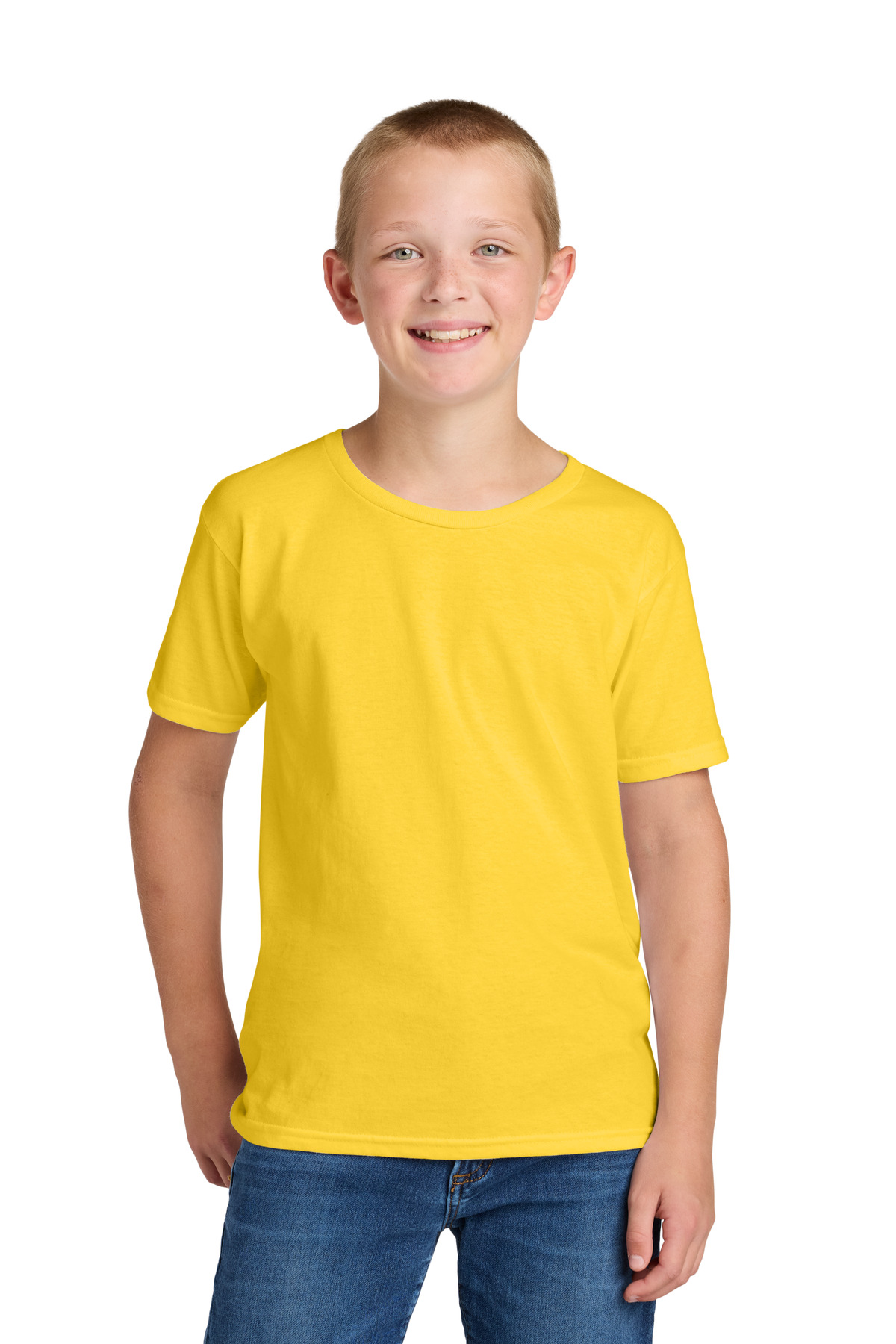 Jerzees 363Y Classics Youth Cotton T-Shirt in Island Yellow size Medium