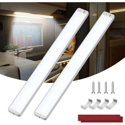 Jalleria - Beleuchtung 228 led 12 v, 2 Stück 10 w LED-Innenlichtleiste, 2000 lm LED-Lichtleiste mit Image