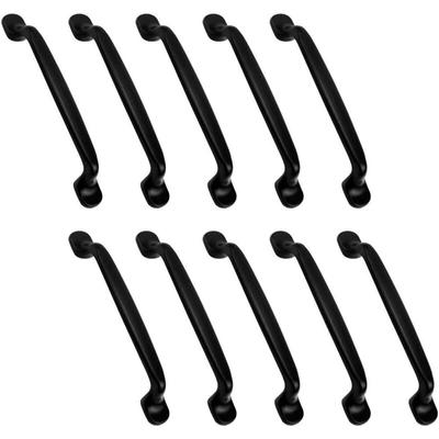 10 Stück schwarzer Schrankgriff, 128 mm, Möbelgriff, Möbelgriff, Küchenschrank, Tür, Schrankgriffe Image