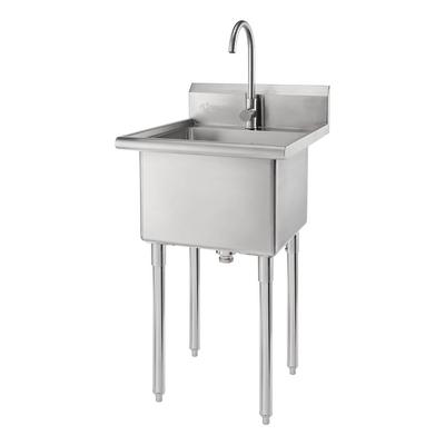 Trinity NSF Stainless Steel Utility Sink with Faucet