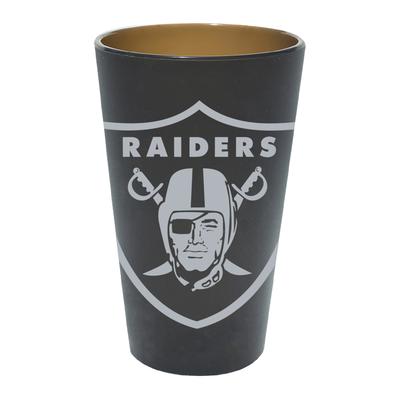 Las Vegas Raiders Pintglas aus farbigem Silikon – 16 oz Image