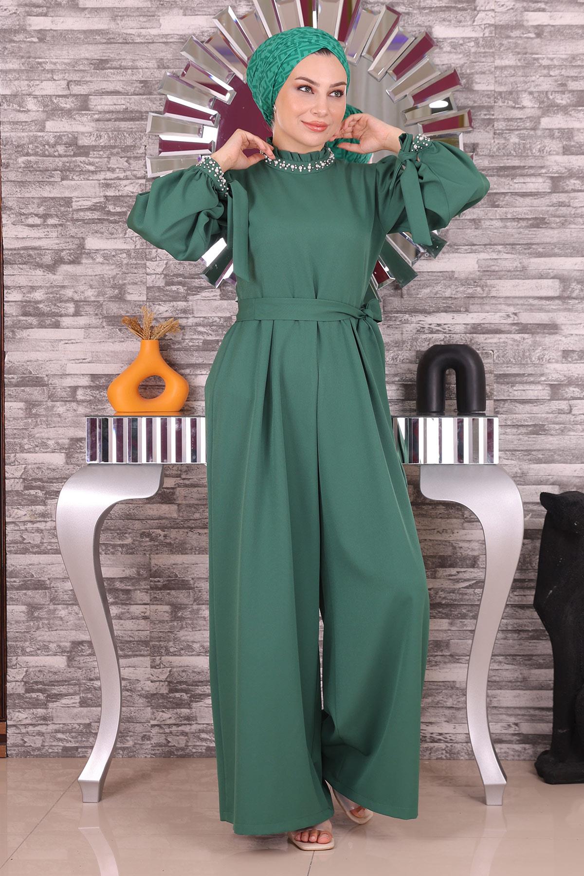 Inci Detailliertes Jumpsuit-Kleid Image