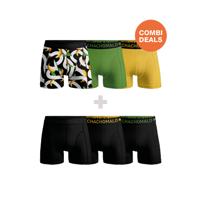 Muchachomalo Herren Boxershorts – 3+3 Stück – Herren Unterhosen