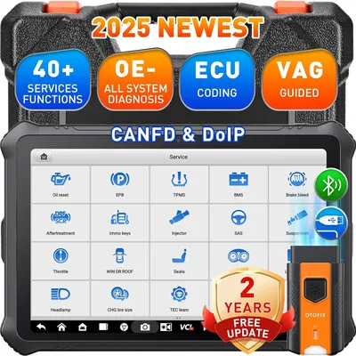 OTOFIX D1 PROS Diagnostic Scanner ECU Coding BiDirectional Control Bluetooth Diagnostic Tools 2 Year Free Shipping OBD2 Scanner