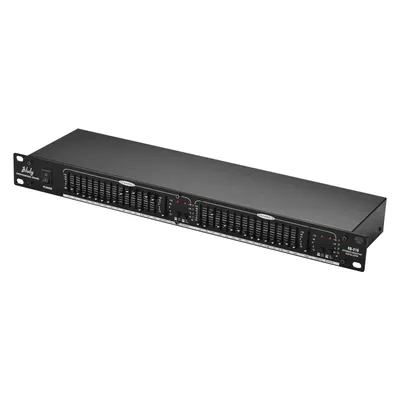 Btuty EQ-215 Dual Channel 15-Band Equalizer 1U Rack Mount 2-channel Stereo Graphic Equalizer