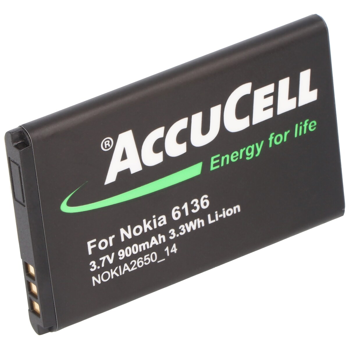 AccuCell Li-Ion-Akku 3.7V passend für BeaFon EU001B Akku S400 EU001W Image
