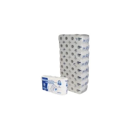 Toilettenpapier Paperdi, hochweiß, 100 % Zellstoff, 3-lagig, 250 Blatt, 8x8=64 Rollen im Folienbeutel #ID8S250F8