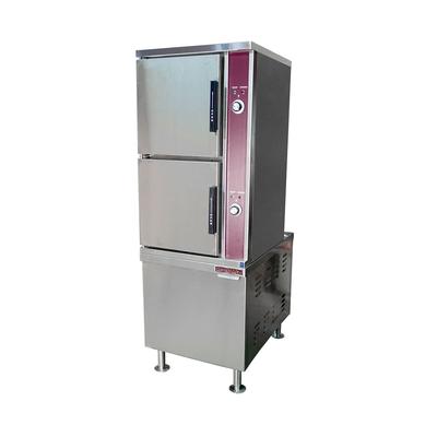 Crown Steam GCX-2-36 LP 6 Pan Convection Commercial Steamer - Cabinet, Liquid Propane, Stainless Steel, Gas Type: LP