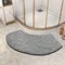 Tapis de salle de bain incurvé, épais, absorbant, pour salle de douche, toilettes, salle de bain, antidérapant, résistant à la saleté, pour entrée