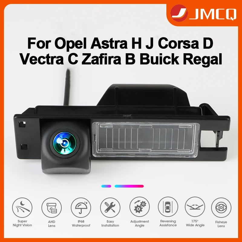 JMCQ AHD 1080P 175 ° Auto Hinten Kamera Fisheye Objektiv Mit Halterung Für Opel Astra H J Corsa D Meriva EINE Vectra C Zafira Insignia Image