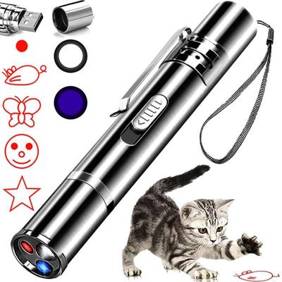 Fitags - led Pointer für Katzen Spielzeug, 7 in 1 und 5 Muster usb Wiederaufladbar Interaktives Image