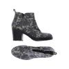 Marc Shoes Damen Stiefelette, Gr. 42, grau, Leder